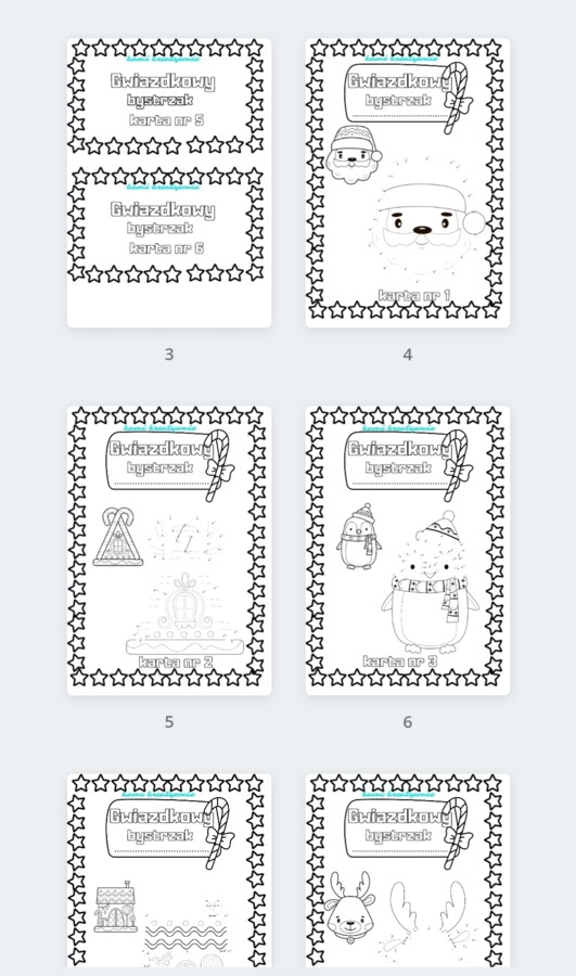 Gwiazdkowy bystrzak - matematyczne karty pracy