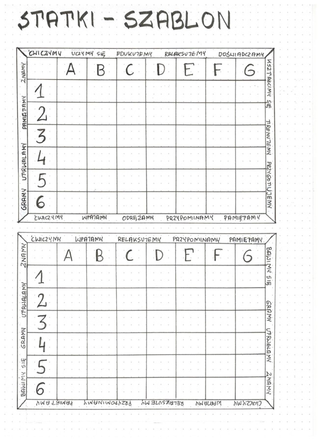 klasa 5 - GRA W STATKI