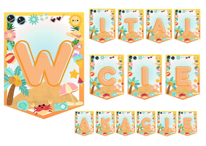 Witajcie Wakacje - Girlanda