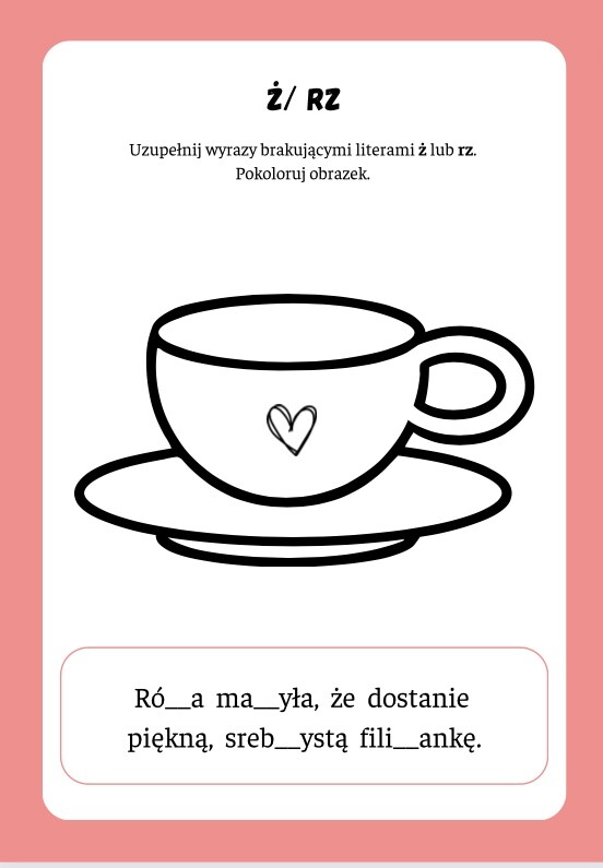 Ortograficzny Dzień kobiet Ortograficzne karty pracy z treningiem grafomotorycznym dla młodszych dzieci.