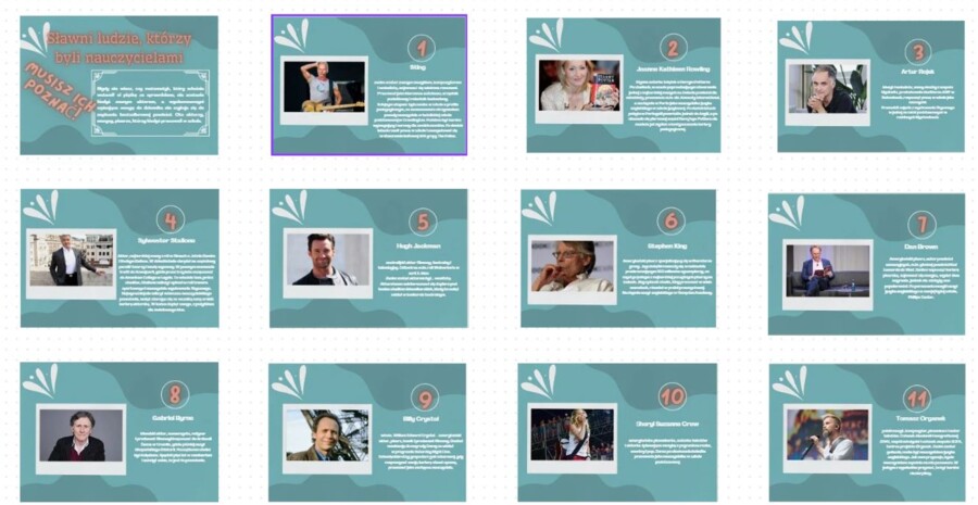 Gazetka na Dzień Edukacji Narodowej Znani nauczyciele