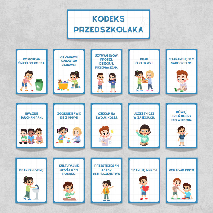Kodeks Przedszkolaka - wersja niebieska
