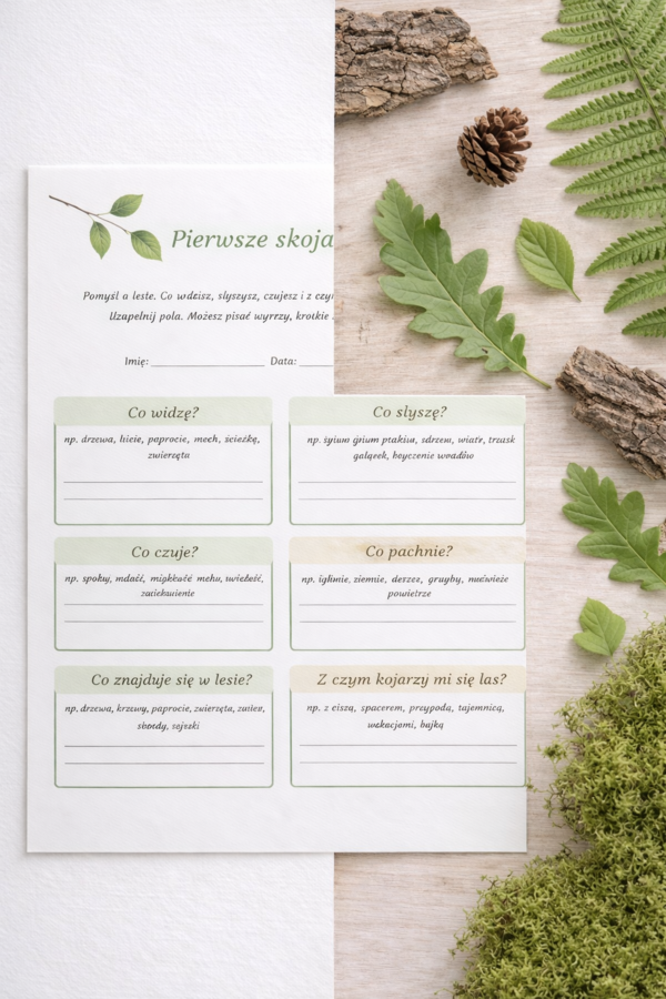 Pierwsze skojarzenia z lasem [Karta pracy]