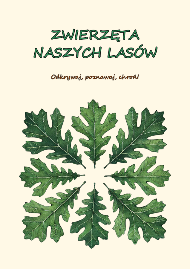 Zwierzęta naszych lasów. Plakat. Bingo