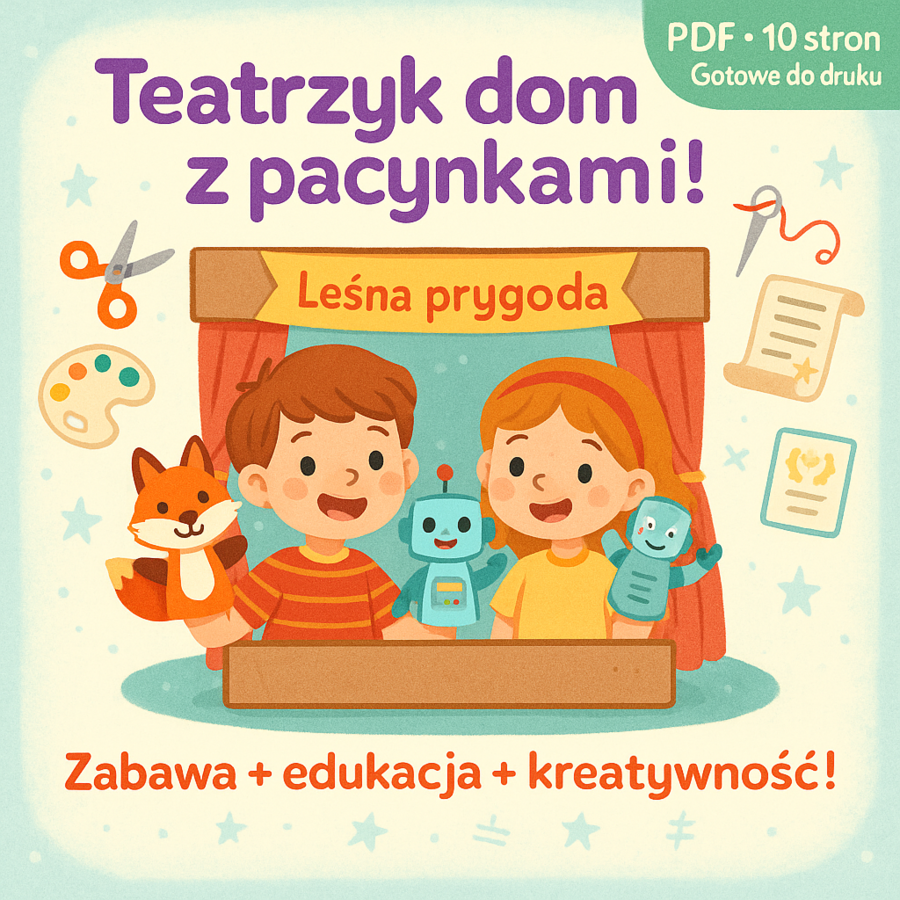 Teatrzyk domowy z pacynkami
