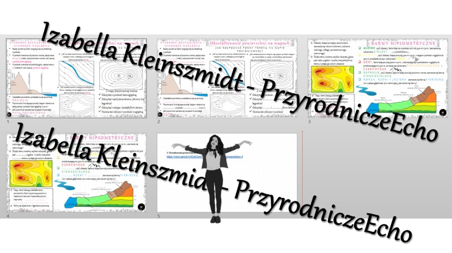 Minizestaw na temat „Ukształtowanie powierzchni na mapach„ – sketchnotka + karta pracy w power point + gratisowy link do prezentacji multimedialnej niekomercyjnej wykonanej w genial.ly do indywidualnego pobrania i użycia do celów niekomercyjnych. Geograf