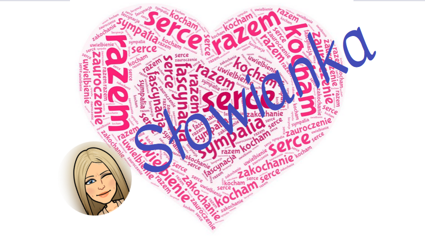 Walentynkowa chmura wyrazowa