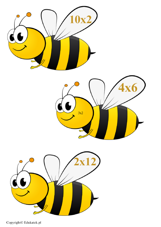 Jesienna tabliczka mnożenia - dekoracja