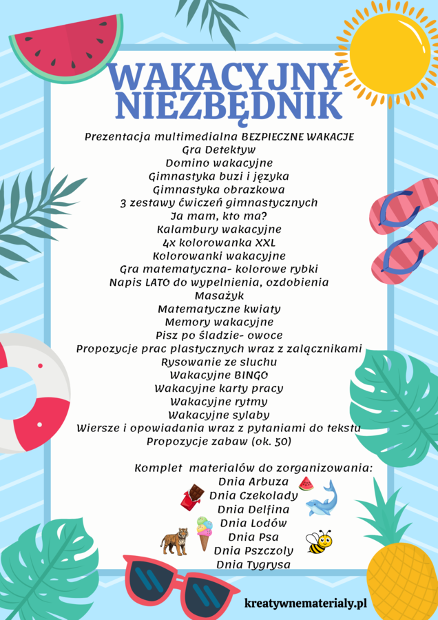 WAKACYJNY NIEZBĘDNIK