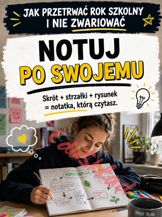 „Jak przetrwać rok szkolny i nie zwariować” – gazetka korytarzowa dla uczniów