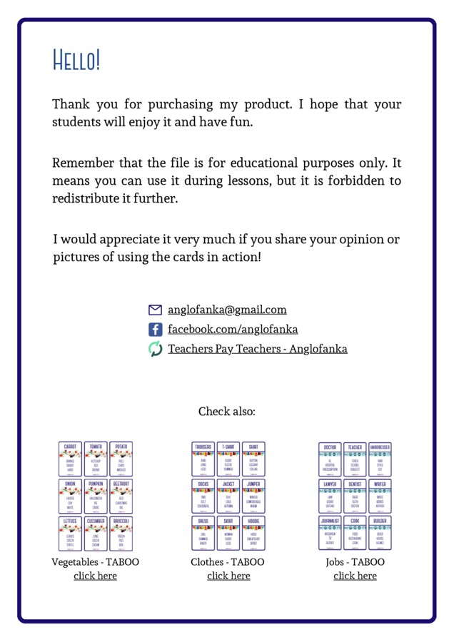 Fruit - Taboo | 36 kart