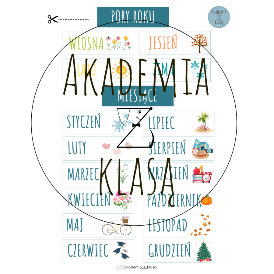 KALENDARZ DOMOWY - do powieszenia na lodówce/tablicy magnetycznej/tablicy korkowej