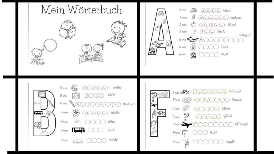 Mein Wörterbuch - słowniczek obrazkowy z j. niemieckiego dla klas 1-4