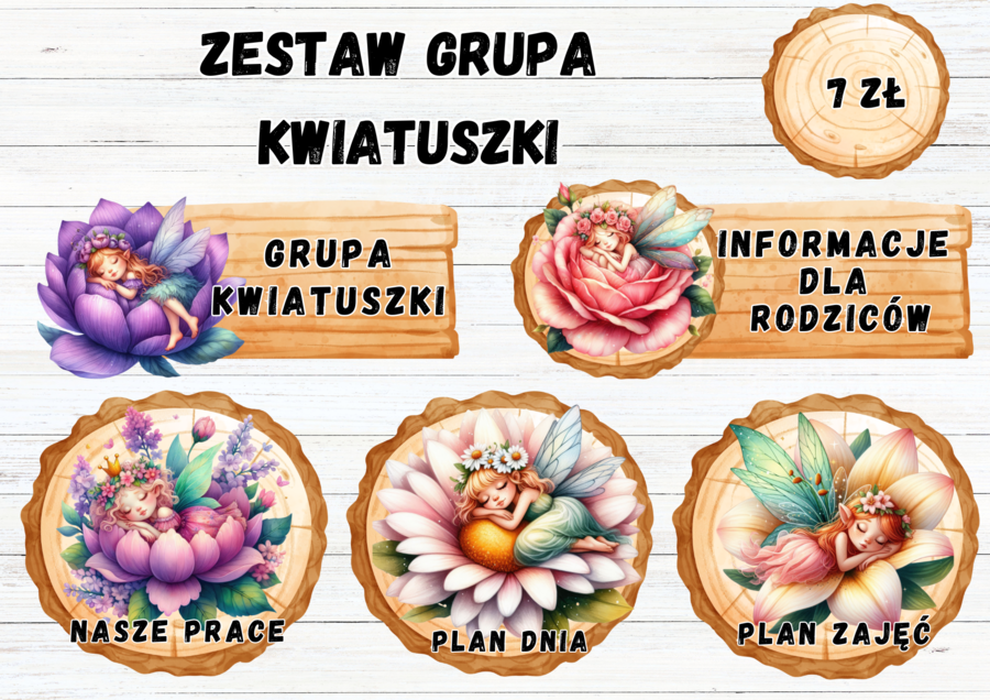 ZESTAW GRUPOWY GRUPA KWIATUSZKI