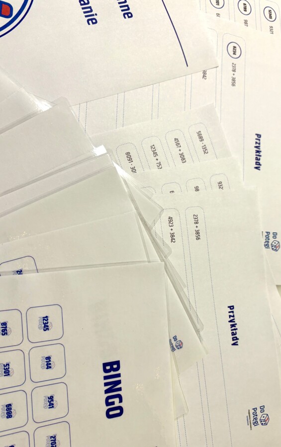 Bingo – Działania pisemne: dodawanie i odejmowanie