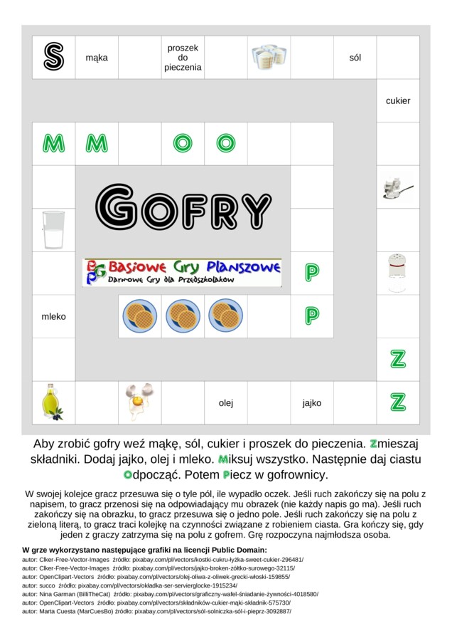 Gofry – Gra planszowa