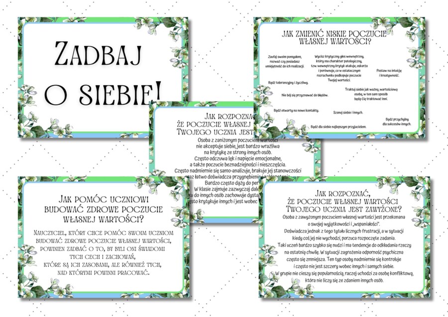 POCZUCIE WŁASNEJ WARTOŚCI