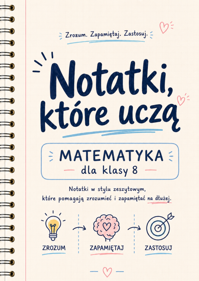 Notatki, które uczą – matematyka klasa 8