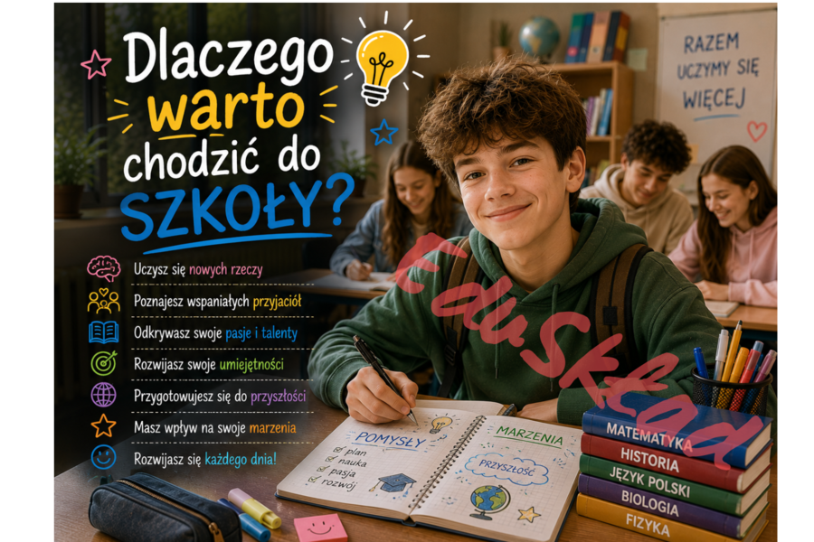 Dlaczego warto chodzić do szkoły? – gazetka klasowa i korytarzowa 🏫✨