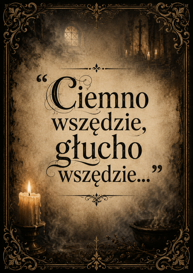 Dekoracje na gazetkę Adam Mickiewicz Dziady Narodowe czytanie