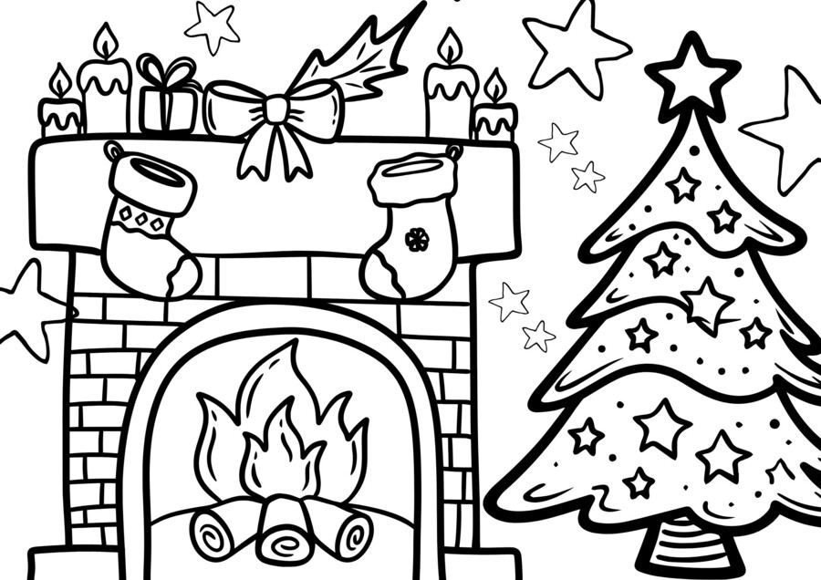 Kolorowanka, święta XXL