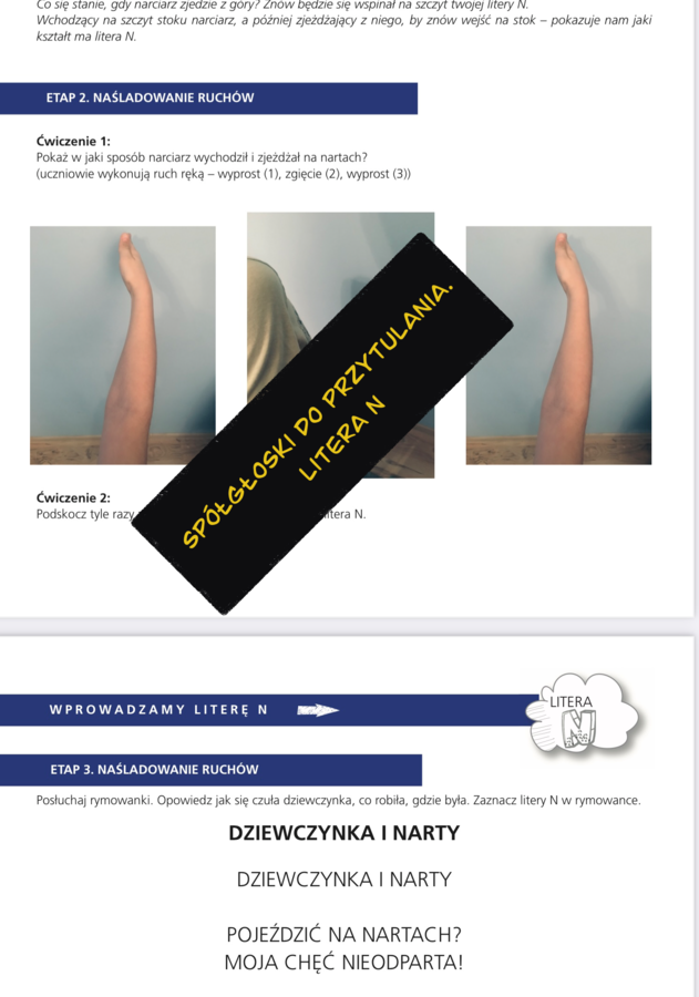 Spółgłoski do przytulania. Poznawanie liter przez zmysły, wrażenia i zabawę. Monografia litery N