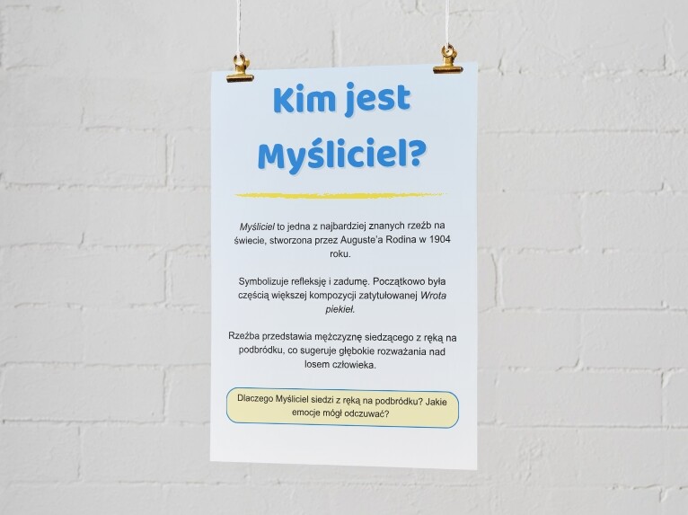 Plakat: "Co to jest rzeźba?"