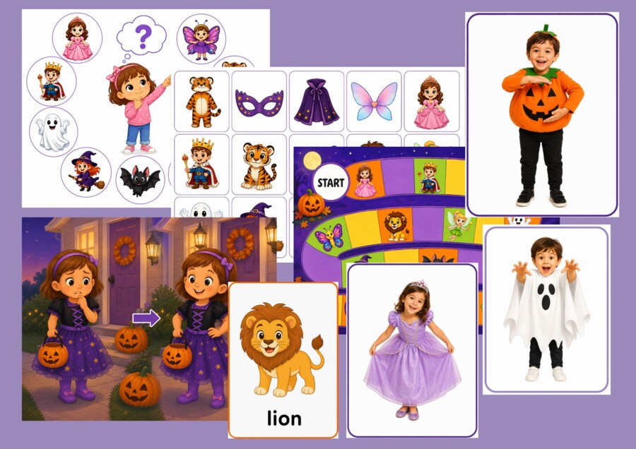 Halloween w przedszkolu – gotowy plan pracy + 40 kart obrazkowych