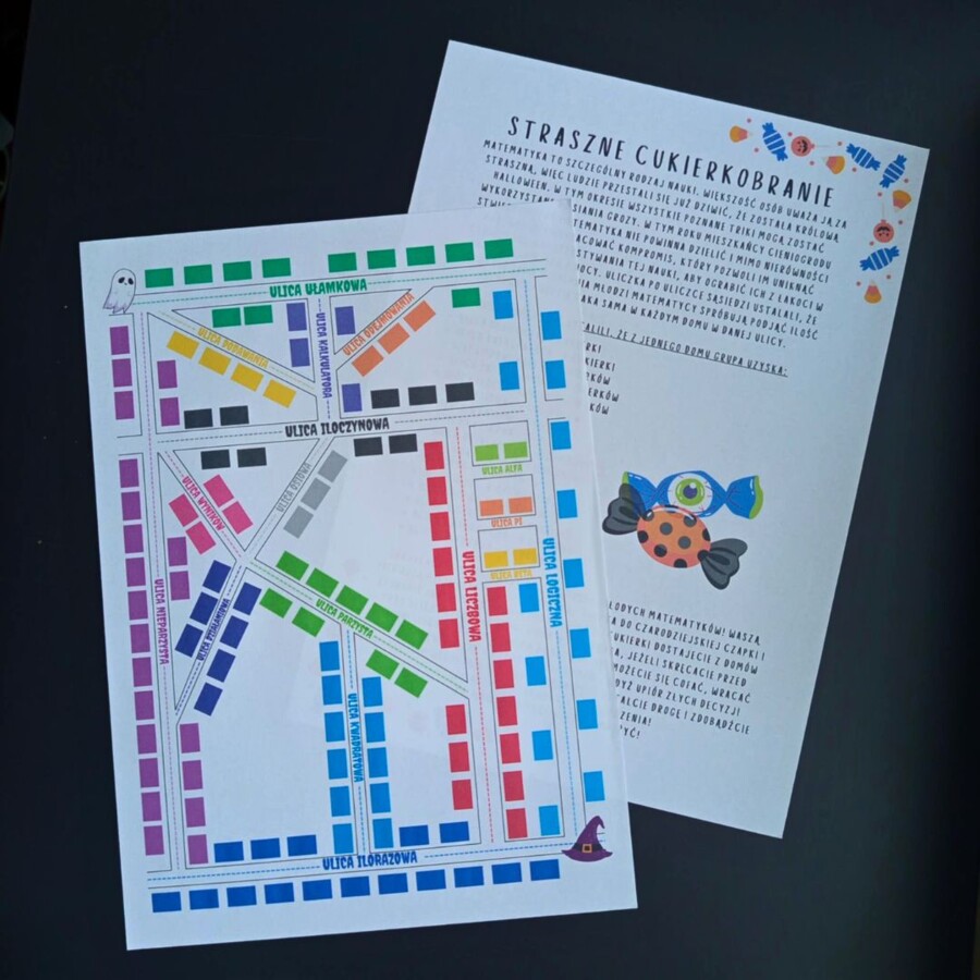 STRASZNE CUKIERKOBRANIE - matematyczna bajka manipulacyjna KLASA 4
