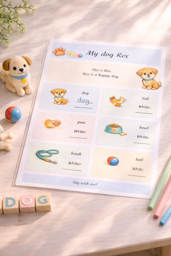 My dog Rex – mini picture dictionary