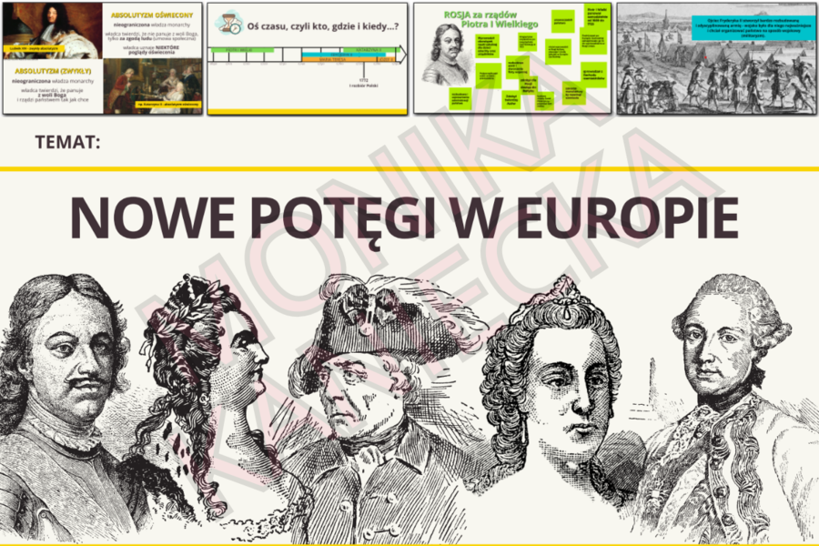 Nowe potęgi w Europie - prezentacja historia klasa 6