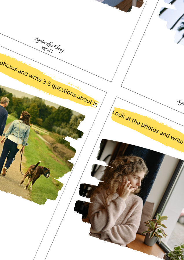 Picture Description Speaking Cards