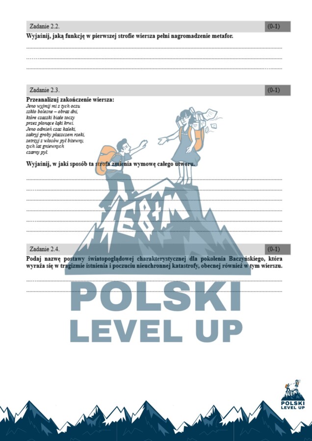 Test 15 zadań z poezji II wojny światowej_Polski Level Up