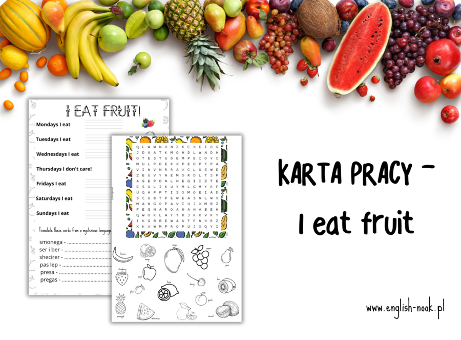 Owoce - karta pracy