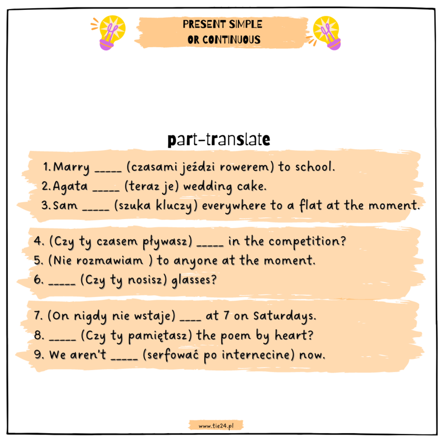 Tenses Speaking Set A1+/B2