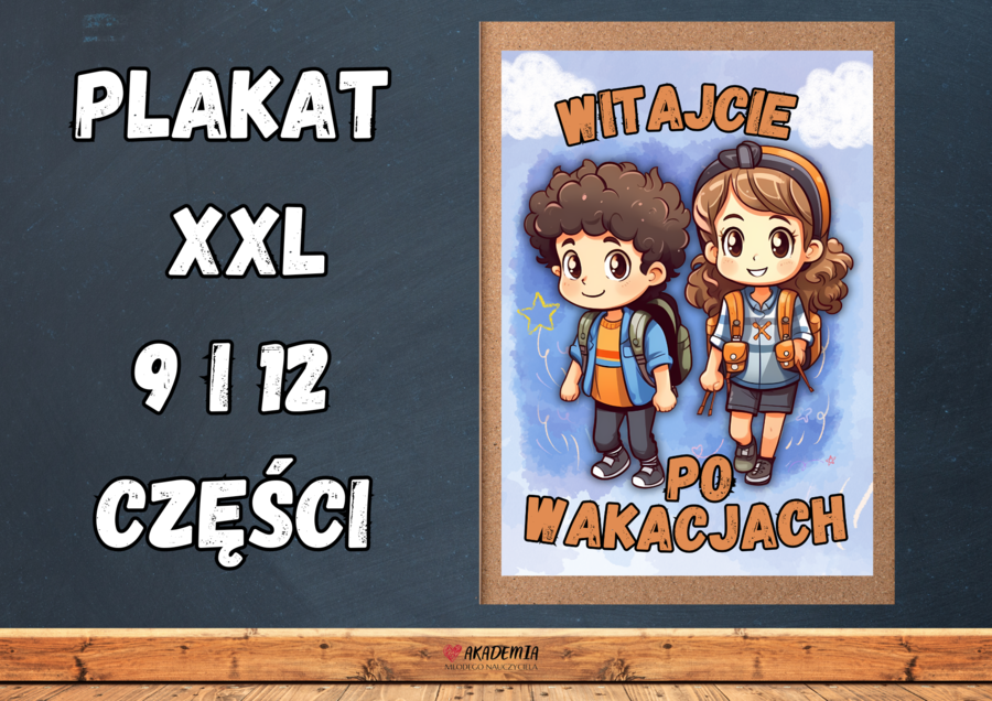 WITAJCIE PO WAKACJACH - dekoracja XXL