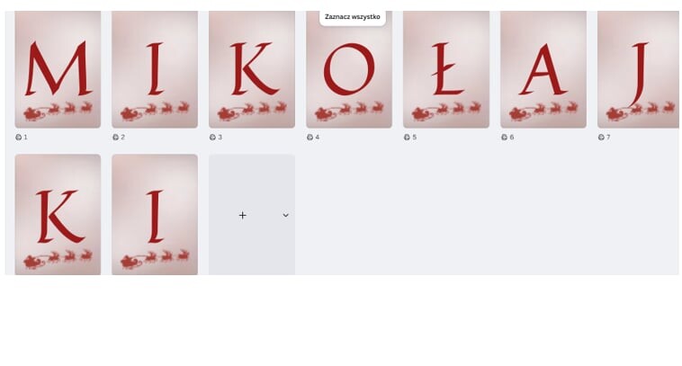 MIKOŁAJKI - NAPIS NA GAZETKĘ