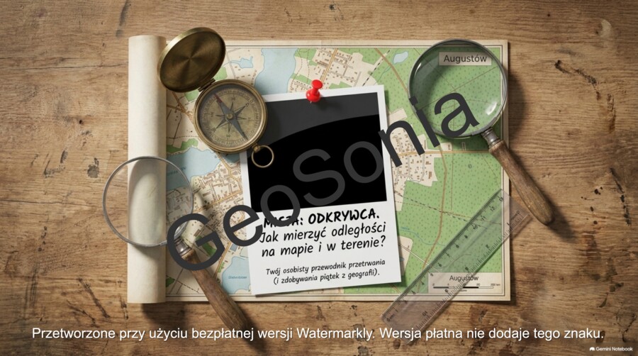 Odległości na mapie i w terenie geografia klasa 5 prezentacja