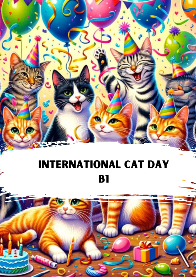 International Cat Day B1. Karty pracy_Gotowa lekcja
