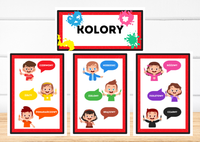 Karty demonstracyjne / pokazowe - kolory
