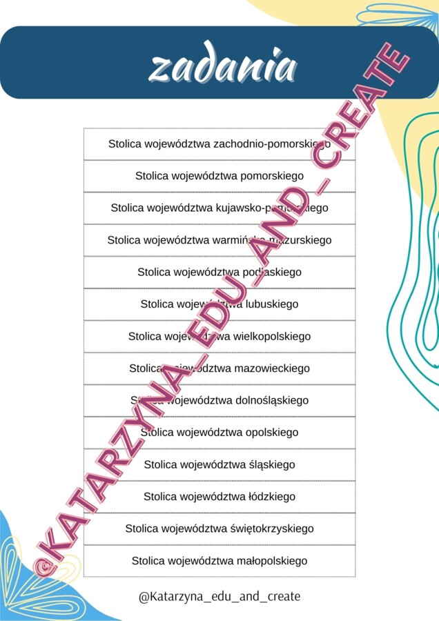 KABOOM - część 1 podział administracyjny Polski