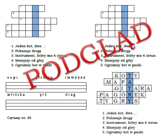 Zadania dodatkowe do tematu Zima w górach klasa 1