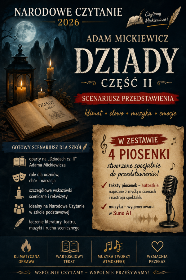 Narodowe Czytanie 2026 wersja inscenizowana z piosenkami