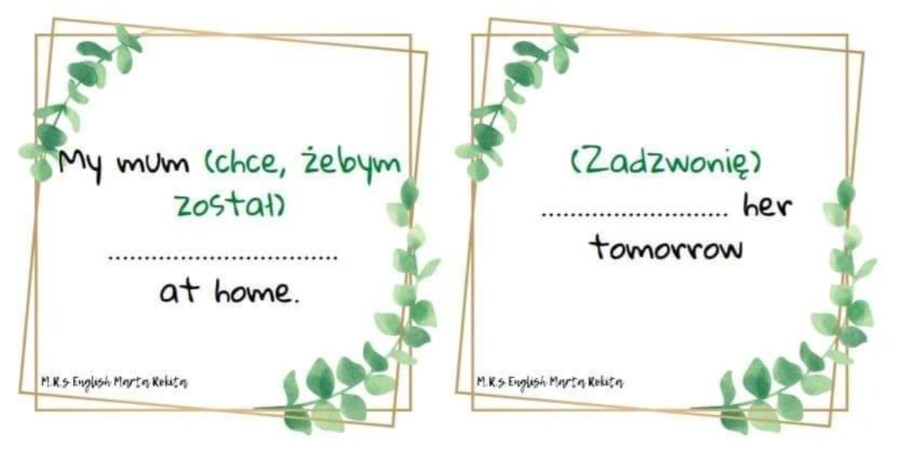 Tłumaczenie fragmentów zdań