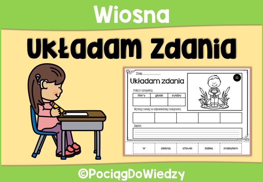Wiosna - Układam zdania