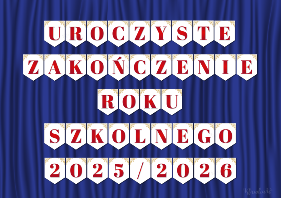 Uroczyste Zakończenie Roku Szkolnego 2025/2026 - girlanda