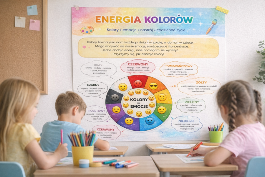 Plakat „Energia kolorów”