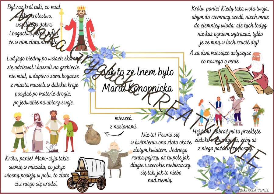 Jak to ze lnem było-Maria Konopnicka