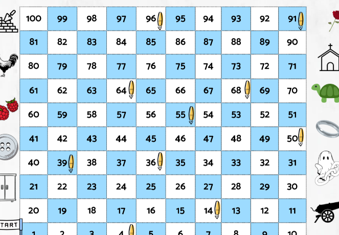 Gra planszowa "By (wy)grać egzamin!" -powtórzenie wiadomości z języka polskiego do E8