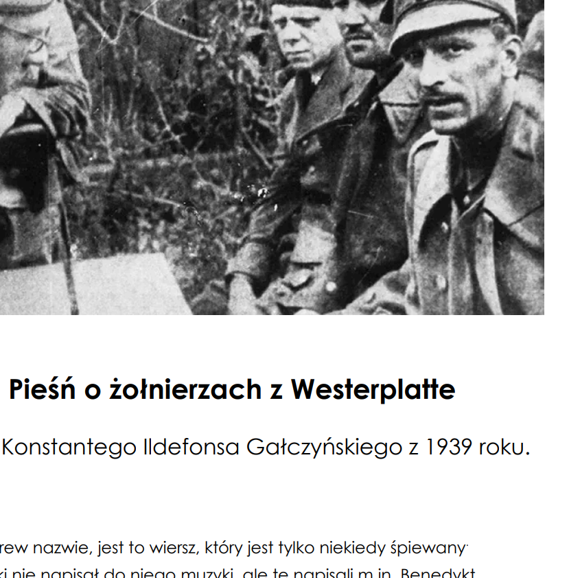Wiersz "Pieśń o żołnierzach z Westerplatte" analiza, fakty historyczne, symbolika, ciekawostki, zdjęcia.